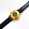 Ladies' Vintage 90s Gold-Plated Fendi Quartz Watch with Black Dial