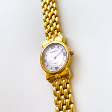 Load image into Gallery viewer, Vintage 1990s Gold-Plated Ladies&#39; Nina Ricci Quartz Watch with Round Mother of Pearl Dial
