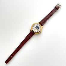 Load image into Gallery viewer, Ladies&#39; 90s Sun &amp; Moon Equinox Quartz Watch with Brown Leather Strap
