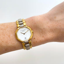 Load image into Gallery viewer, Vintage Two-Tone Christian Dior Ladies&#39; Quartz Watch - White Octagon
