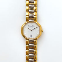 Load image into Gallery viewer, Vintage Two-Tone Christian Dior Ladies&#39; Quartz Watch - White Octagon
