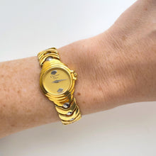 Load image into Gallery viewer, Christian Dior Ladies’ Quartz Watch – Gold-Plated with Silver Accents
