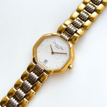 Load image into Gallery viewer, Vintage Two-Tone Christian Dior Ladies&#39; Quartz Watch - White Octagon
