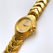 Load image into Gallery viewer, Vintage Gold-Plated Christian Dior Ladies&#39; Quartz Watch with Silver Accents
