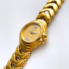 Load image into Gallery viewer, Christian Dior Ladies’ Quartz Watch – Gold-Plated with Silver Accents
