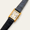 1980s Raymond Weil Tank Style Quartz Watch with Roman Numerals