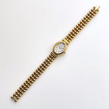 Load image into Gallery viewer, Vintage Ladies&#39; Gold-Plated Michel Herbelin Quartz Watch With Beaded Bracelet and Oval Dial
