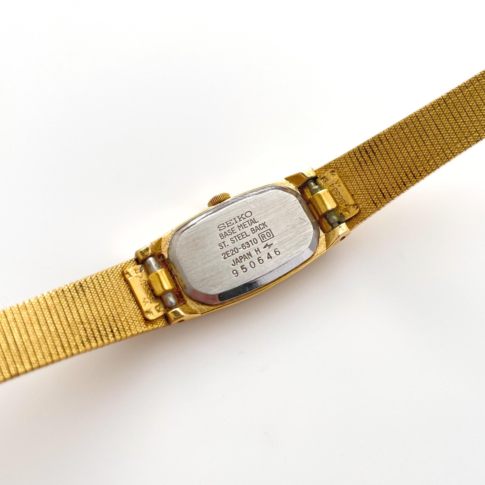 Vintage Dainty Seiko Gold Women\'s Watch Vintage Seiko 1E20-0070 Gold Dainty Women main image 4