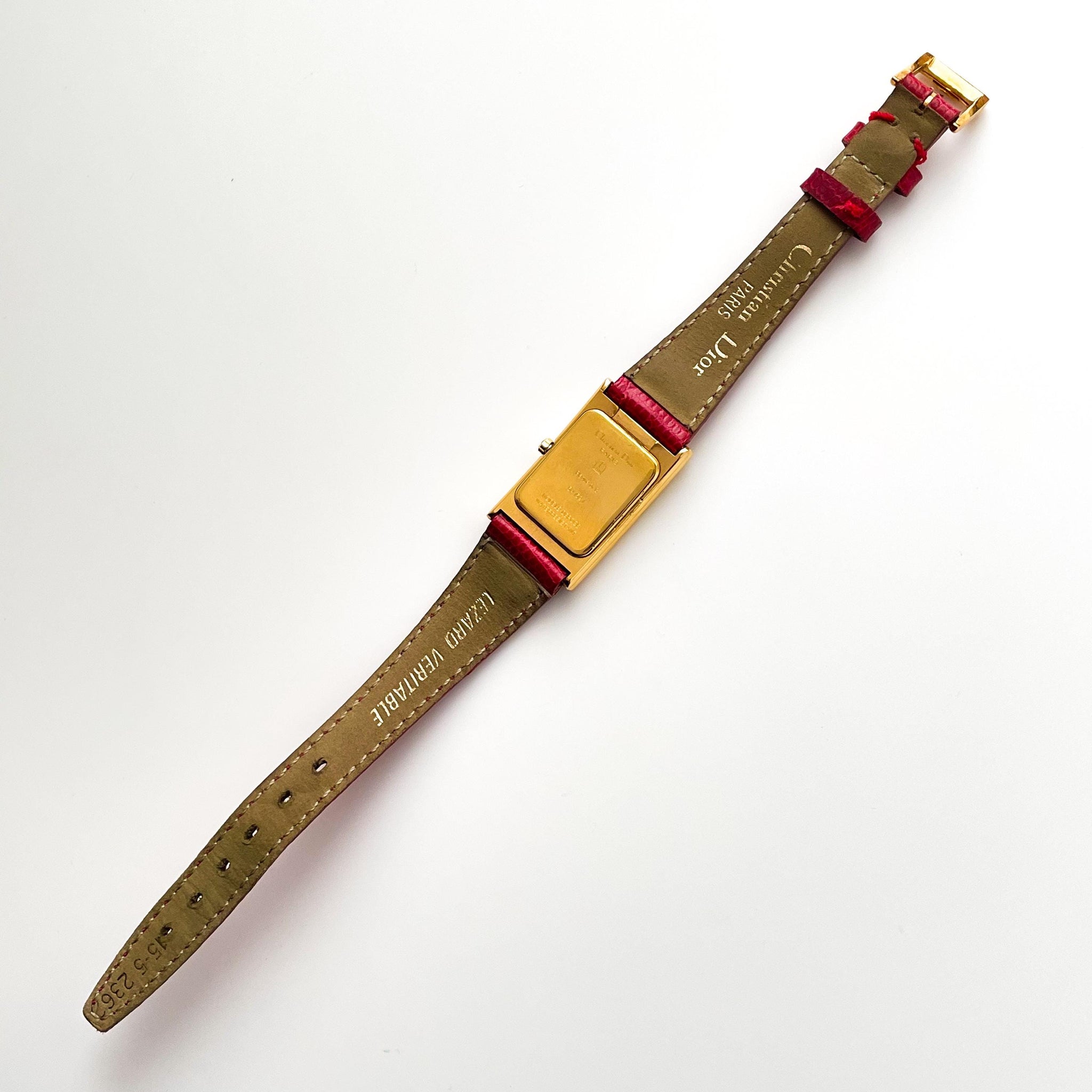 Vintage Christian Dior Gold-Plated Ladies' Quartz Watch with