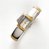 Vintage Anne Klein Peek-a-Boo Quartz Watch with Two-Tone Articulated