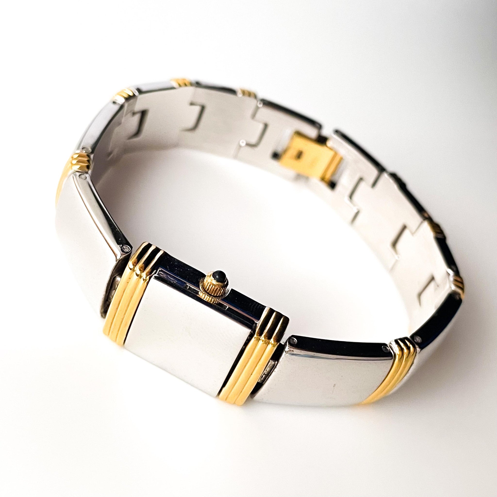 Anne Klein Peak a Boo Bracelet with Watch Two Tone Vintage Anne Klein Peek-a-Boo Quartz Watch with Two-Tone  main image 3