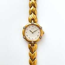 Load image into Gallery viewer, Very Rare 90s Gold-Plated Seiko Tiss√© Jewellery Quartz Watch with Tiny Dial, Thin Bracelet and 6 Diamonds
