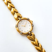 Load image into Gallery viewer, Very Rare 90s Gold-Plated Seiko Tiss√© Jewellery Quartz Watch with Tiny Dial, Thin Bracelet and 6 Diamonds
