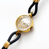 Tiny Vintage Gold-Plated Omega Ladies' Mechanical Watch with Faceted
