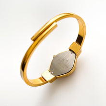 Load image into Gallery viewer, Vintage André Mouche Quartz Watch - Beige Floral Design, Concealed Dial, Gold-Plated
