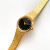 Vintage 1990s Ladies' Gold-Plated Seiko Quartz Watch with Black Dial