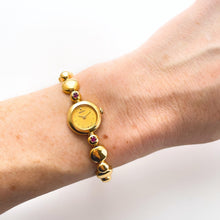 Load image into Gallery viewer, Seiko Jewellery Quartz Watch – Gold-Plated, Tiny Dial with 2 Rubies, 1990s
