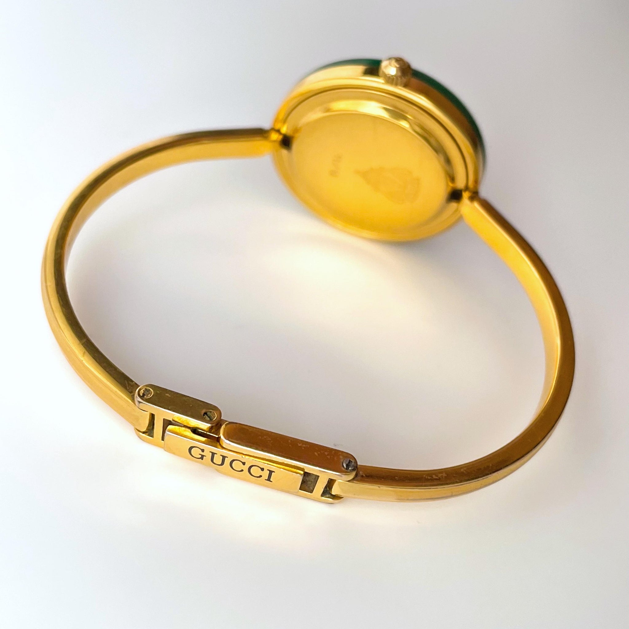 Rare Vintage Boxed 1990s Gucci 11/12 Bangle Quartz Watch 