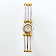 Load image into Gallery viewer, Seiko Quartz Watch – Two-Tone Articulated Bangle with Coloured Gems, 1990s
