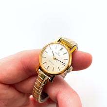Load image into Gallery viewer, Tiny 1970 gold-plated Omega Gen√®ve Ladies&#39; Vintage Mechanical Watch with Expanding Bracelet
