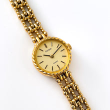 Load image into Gallery viewer, Vintage Ladies&#39; Pulsar (by Seiko) Quartz Watch with Gold-Plated Bracelet and Round Dial
