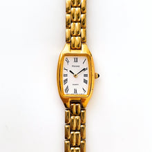 Load image into Gallery viewer, Vintage Ladies&#39; Pulsar (by Seiko) Quartz Watch with Gold-Plated Bracelet and White Dial
