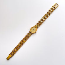 Load image into Gallery viewer, Vintage Ladies&#39; Constant Gold-Plated Quartz Watch with Oval Dial and Bar Link Bracelet
