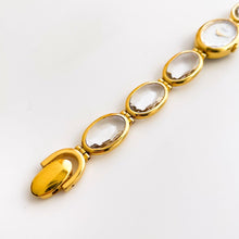 Load image into Gallery viewer, Vintage 1980s Gold-Plated Ladies&#39; Seiko Lassale Quartz Watch With Glass-Like Bracelet
