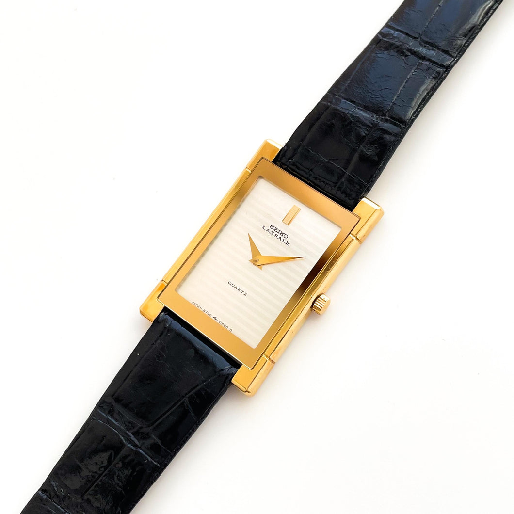 Vintage Ladies' 1990s Gold-Plated Seiko Lassale Quartz Watch