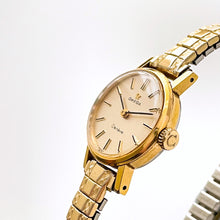 Load image into Gallery viewer, Tiny 1970 gold-plated Omega Gen√®ve Ladies&#39; Vintage Mechanical Watch with Expanding Bracelet
