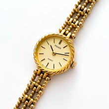 Load image into Gallery viewer, Vintage Ladies&#39; Pulsar (by Seiko) Quartz Watch with Gold-Plated Bracelet and Round Dial
