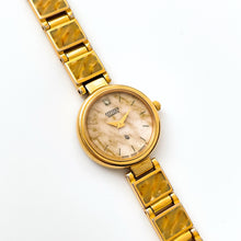 Load image into Gallery viewer, Citizen Ladies’ Quartz Watch – Gold-Plated with Tortoise Pattern, 1990s
