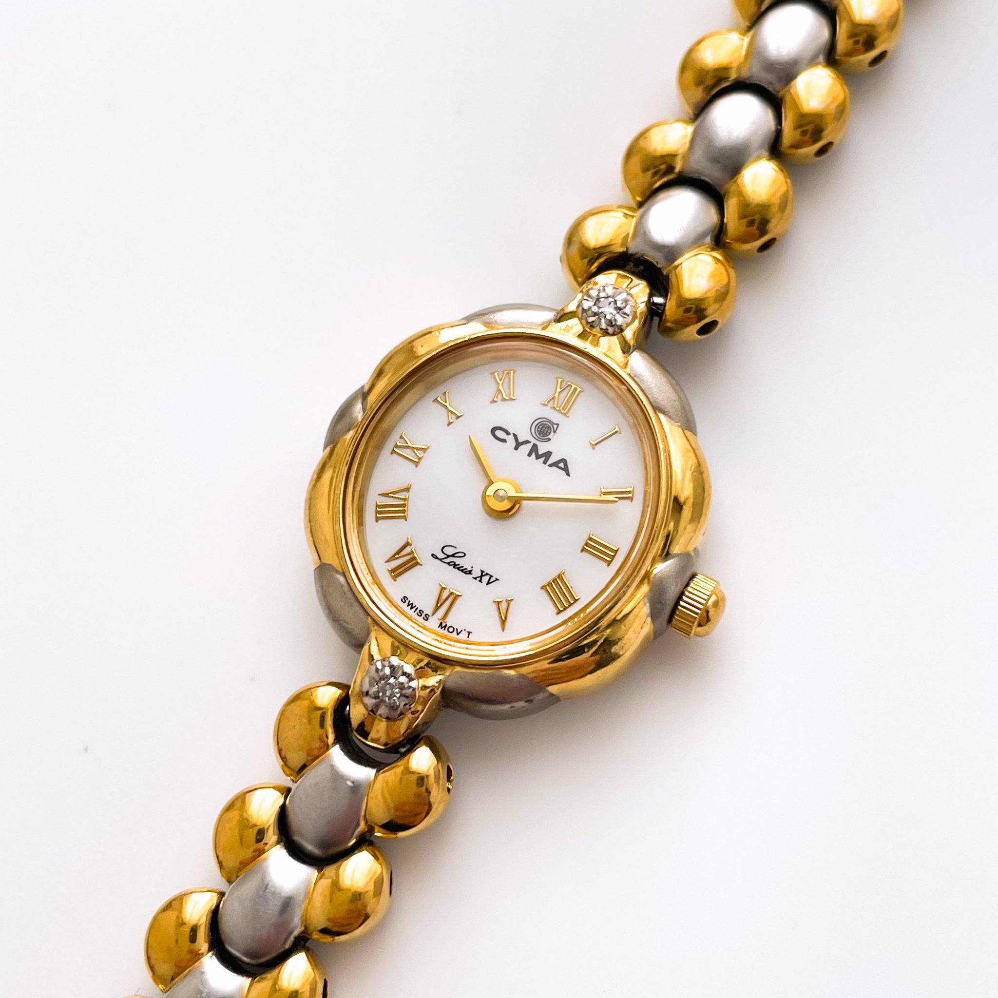 Thin Vintage 00s Two-Tone Ladies' Cyma 