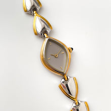 Load image into Gallery viewer, Thin Vintage 1990s Two-Tone Ladies&#39; Pola Quartz Watch With Intricate Bracelet
