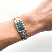 Load image into Gallery viewer, Vintage 1990s Two-Tone Ladies&#39; Givenchy Watch with Blue Dial and Quartz Movement
