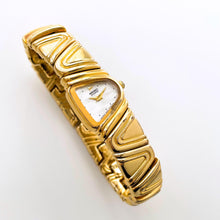 Load image into Gallery viewer, Seiko Half Moon – 18ct Gold-Plated Quartz Watch with MOP Dial, 1990s
