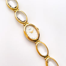 Load image into Gallery viewer, Vintage 1980s Gold-Plated Ladies&#39; Seiko Lassale Quartz Watch With Glass-Like Bracelet
