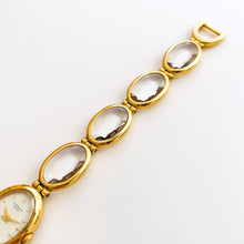 Load image into Gallery viewer, Vintage 1980s Gold-Plated Ladies&#39; Seiko Lassale Quartz Watch With Glass-Like Bracelet
