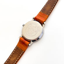 Load image into Gallery viewer, Vintage 1993 Two-Tone Herm√®s Sellier Ladies&#39; Quartz Watch with Round White Dial and Light Brown Leather Strap
