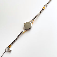 Load image into Gallery viewer, Vintage 1990s Two-Tone Ladies&#39; Casio Menuet Quartz Watch With Intricate Bracelet and Blue Stones
