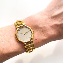 Load image into Gallery viewer, RESERVED - Vintage Gold-Plated Christian Dior Ladies&#39; Quartz Watch with Octagon Dial
