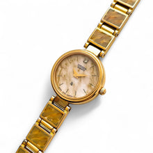 Load image into Gallery viewer, Vintage 1990s Gold-Plated Ladies&#39; Citizen Quartz Watch With Tortoise Pattern
