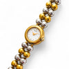 Seiko Ladies’ Quartz Watch – Two-Tone with Beaded Bracelet, 1990s