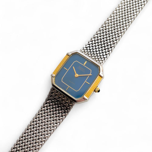 Vintage Two-Tone Ladies' Seiko Lassale Quartz Watch with Blue Dial