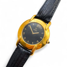 Load image into Gallery viewer, Vintage 90s Unisex Gold-Plated Fendi Quartz Watch with Black Dial
