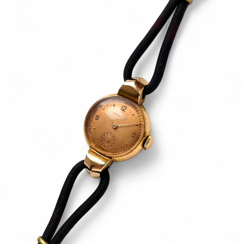 Vintage 18ct Solid Gold Zenith Art Deco Cordette Mechanical Watch