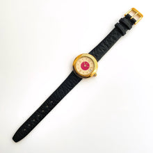 Load image into Gallery viewer, Vintage 90s Gold-Plated Yves Saint Laurent Ladies&#39; Quartz Watch with Black Leather Strap - Boxed
