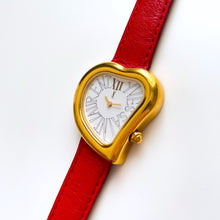 Load image into Gallery viewer, Rare Vintage Yves Saint Laurent Gold-Plated Ladies&#39; Quartz Watch with Heart Shaped Dial - Boxed
