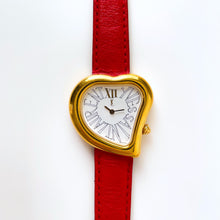 Load image into Gallery viewer, Rare Vintage Yves Saint Laurent Gold-Plated Ladies&#39; Quartz Watch with Heart Shaped Dial - Boxed
