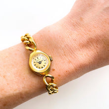 Load image into Gallery viewer, Ferex Gold-Plated Ladies’ Mechanical Watch – Chain Bracelet

